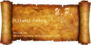 Ujlaky Petra névjegykártya